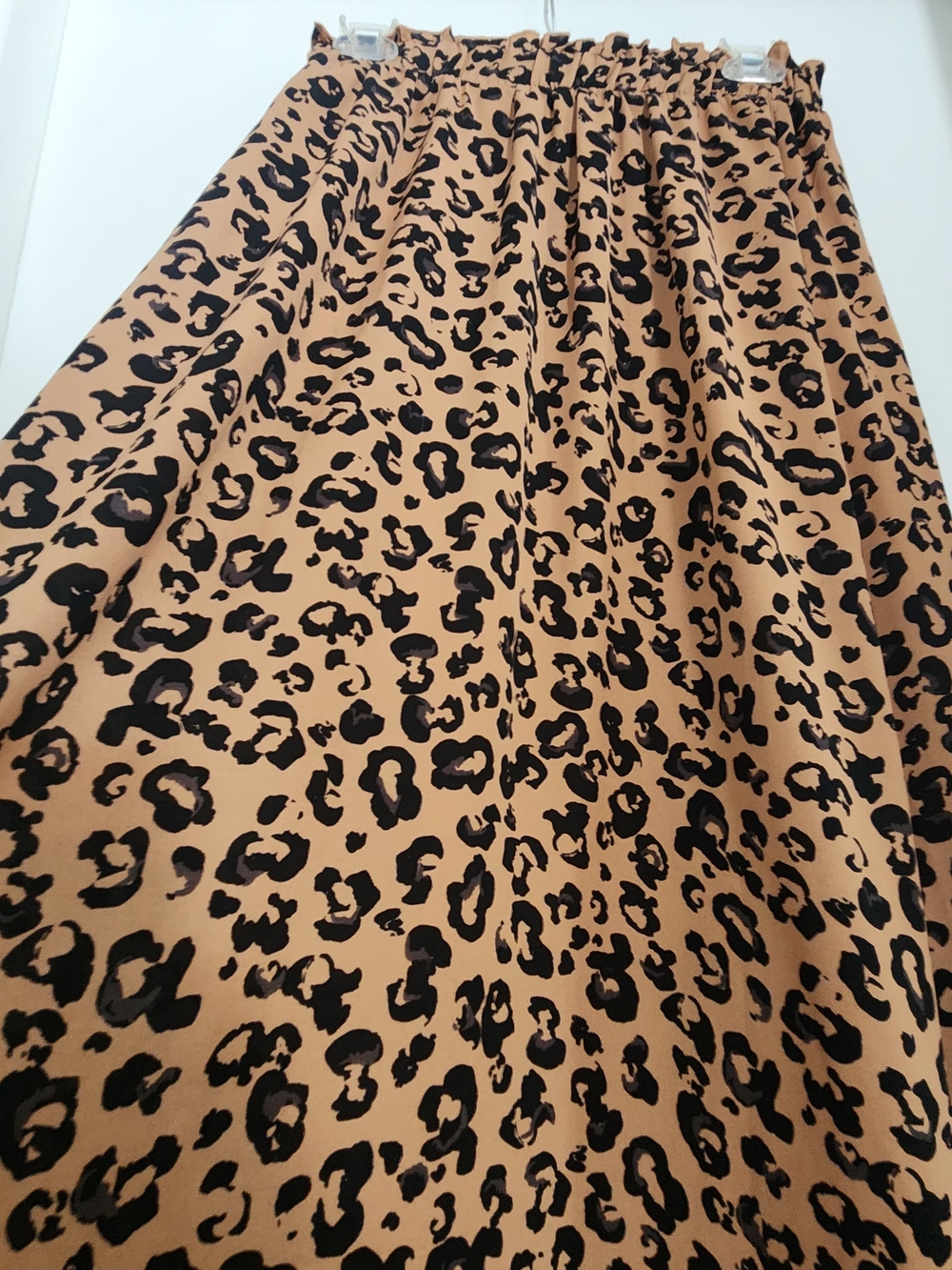 Vero Moda Tan & Black Leopard Print Maxi Skirt